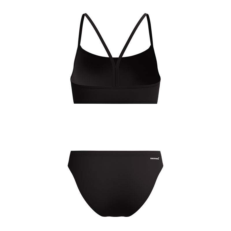 Speedo - Women's Endurance+ Logo Thinstrap Bikini Set - Anthracite