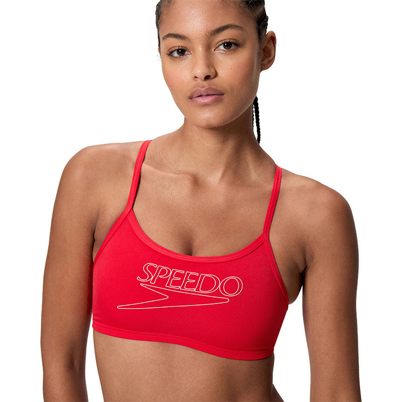Speedo - Women's Endurance+ Logo Thinstrap Bikini Set - High Risk Red