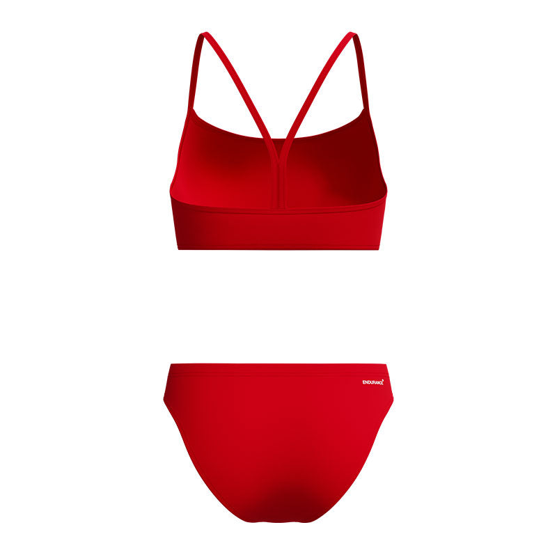 Speedo - Women's Endurance+ Logo Thinstrap Bikini Set - High Risk Red