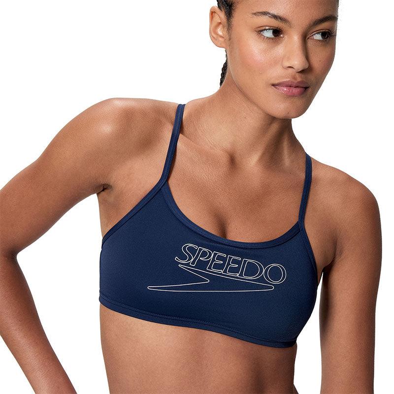 Speedo - Women's Endurance+ Logo Thinstrap Bikini Set - Peacoat