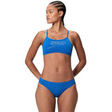 Speedo - Women's Endurance+ Logo Thinstrap Bikini Set - Turkish Sea
