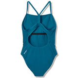 Speedo - Women's Endurance+ Logo Thinstrap Swimsuit - Teal Abyss