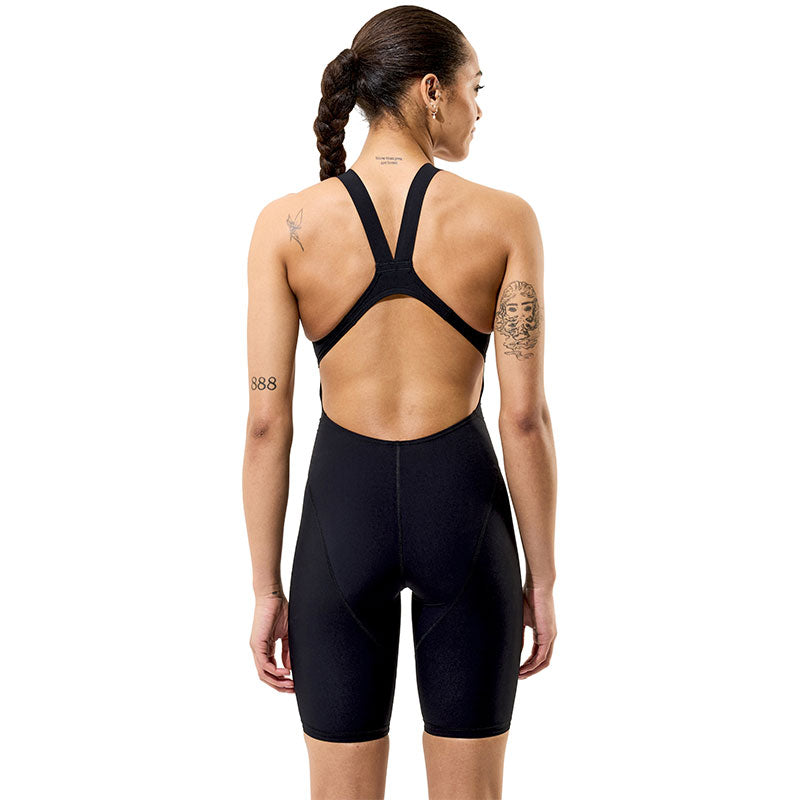 Speedo - Women's Fastskin Hyperpro Solid Openback Kneeskin - Black