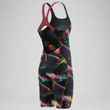 Speedo - Women's Fastskin HyperSpark Printed Openback Kneeskin - Electric Strata