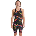 Speedo - Women's Fastskin HyperSpark Printed Openback Kneeskin - Electric Strata