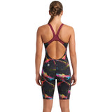 Speedo - Women's Fastskin HyperSpark Printed Openback Kneeskin - Electric Strata