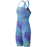 Speedo - Women's Fastskin HyperSpark Printed Openback Kneeskin - Under Current/Sugar Blue