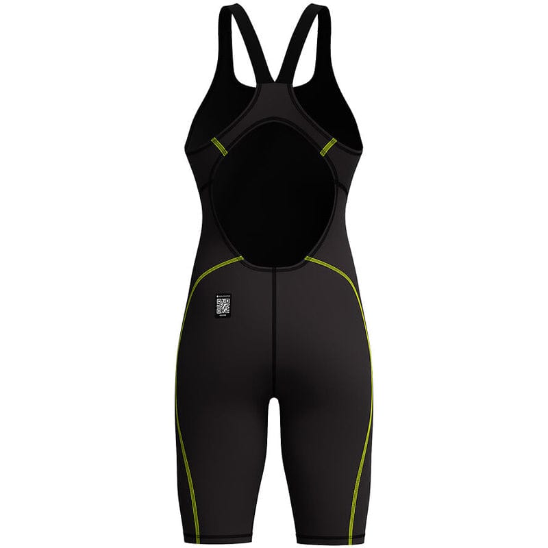 Speedo - Women's Fastskin HyperSpark Solid Openback Kneeskin - Black
