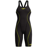 Speedo - Women's Fastskin HyperSpark Solid Openback Kneeskin - Black