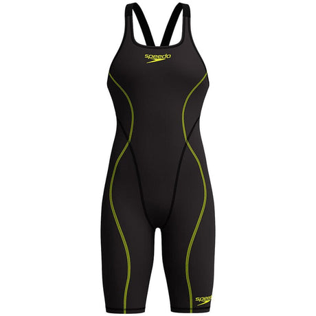 Speedo - Women's Fastskin HyperSpark Solid Openback Kneeskin - Black