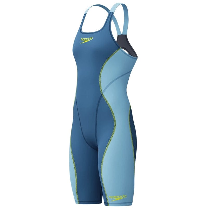 Speedo - Women's Fastskin HyperSpark Solid Openback Kneeskin - Night/Sevres Blue