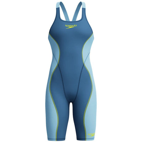 Speedo - Women's Fastskin HyperSpark Solid Openback Kneeskin - Night/Sevres Blue
