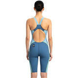 Speedo - Women's Fastskin HyperSpark Solid Openback Kneeskin - Night/Sevres Blue