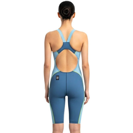 Speedo - Women's Fastskin HyperSpark Solid Openback Kneeskin - Night/Sevres Blue