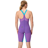 Speedo - Women's Fastskin LZR Pure Intent 2.0 Closedback Kneeskin - Galaxy Grape/Mayan Blue/Hyper Yellow
