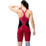 Speedo - Women's Fastskin LZR Pure Intent 2.0 Closedback Kneeskin - Regal Red/Black/Flare Ml