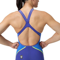 Speedo - Women's Fastskin LZR Pure Intent 2.0 Openback Kneeskin - Blue/Purple