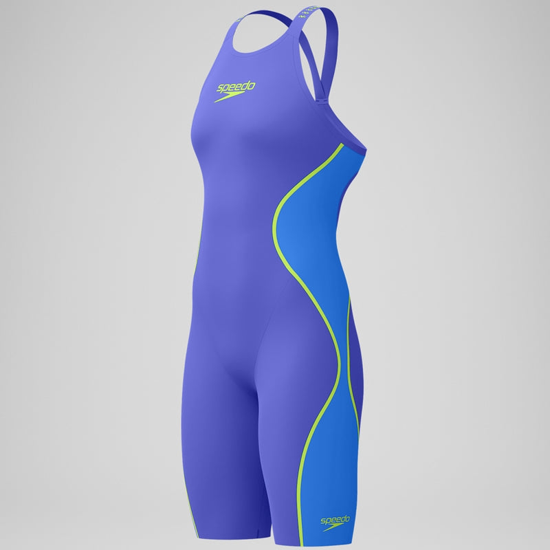 Speedo - Women's Fastskin LZR Pure Intent 2.0 Openback Kneeskin - Blue/Purple