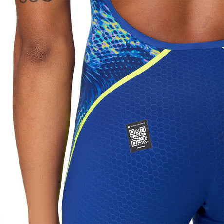 Speedo - Women's Fastskin LZR Pure Intent 2.0 Openback Kneeskin - Navy/Noble Navy/Morphosis