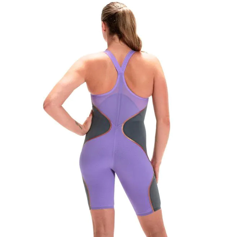 Speedo - Women's Fastskin LZR Pure Intent Reign Closeback Kneeskin - Purple/Grey