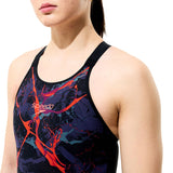 Speedo - Women's Fastskin LZR Pure Valor 2.0 Closedback Kneeskin - Black Ember/Black Ml