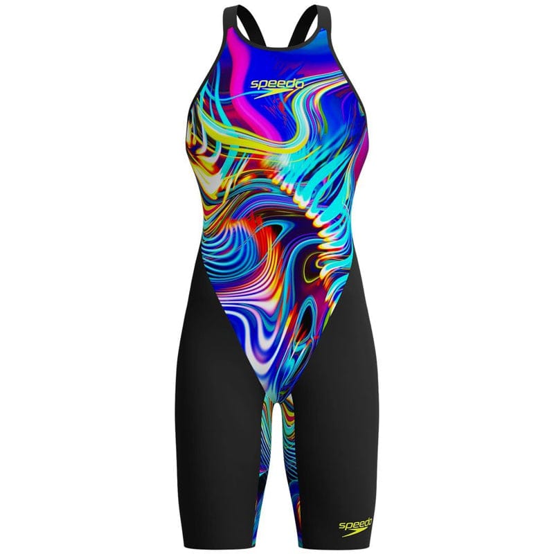 Speedo - Women's Fastskin LZR Pure Valor 2.0 Closedback Kneeskin - Black/Molten Blur
