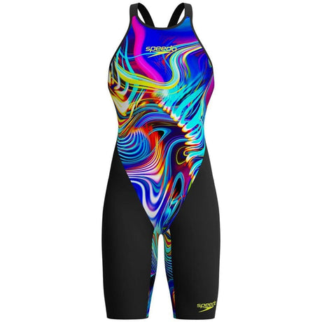 Speedo - Women's Fastskin LZR Pure Valor 2.0 Closedback Kneeskin - Black/Molten Blur