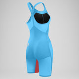 Speedo - Women's Fastskin LZR Pure Valor 2.0 Closedback Kneeskin - Blue/Red