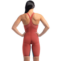 Speedo - Women's Fastskin LZR Pure Valor 2.0 Closedback Kneeskin - Flame Red/Blue
