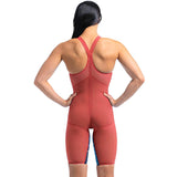 Speedo - Women's Fastskin LZR Pure Valor 2.0 Closedback Kneeskin - Flame Red/Blue