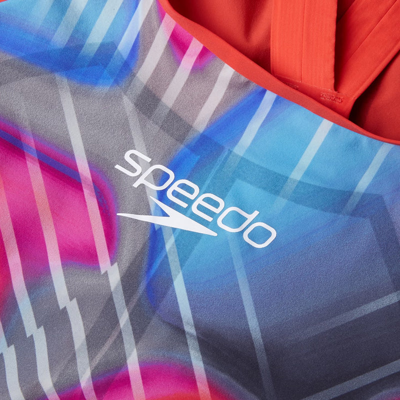 Speedo - Women's Fastskin LZR Pure Valor 2.0 Closedback Kneeskin - Flame Red/Blue