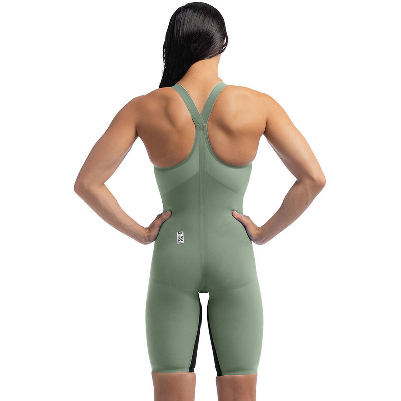 Speedo - Women's Fastskin LZR Pure Valor 2.0 Closedback Kneeskin - Green/Black