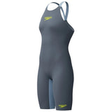 Speedo - Women's Fastskin LZR Pure Valor 2.0 Closedback Kneeskin - Grey Lead/Acadia Blue