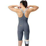 Speedo - Women's Fastskin LZR Pure Valor 2.0 Closedback Kneeskin - Grey Lead/Acadia Blue