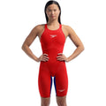 Speedo - Women's Fastskin LZR Pure Valor 2.0 Closedback Kneeskin - Red/Blue