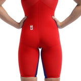Speedo - Women's Fastskin LZR Pure Valor 2.0 Closedback Kneeskin - Red/Blue