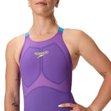 Speedo - Women's Fastskin LZR Pure Valor 2.0 Open Back Partial Wetsuit - Galaxy Grape/Mayan Blue
