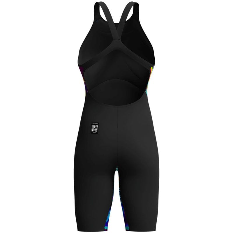 Speedo - Women's Fastskin LZR Pure Valor 2.0 Openback Kneeskin - Black/Molten Blur