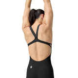 Speedo - Women's Fastskin LZR Pure Valor 2.0 Openback Kneeskin - Black/Molten Blur