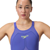 Speedo - Women's Fastskin LZR Pure Valor 2.0 Openback Kneeskin - Purple/Blue
