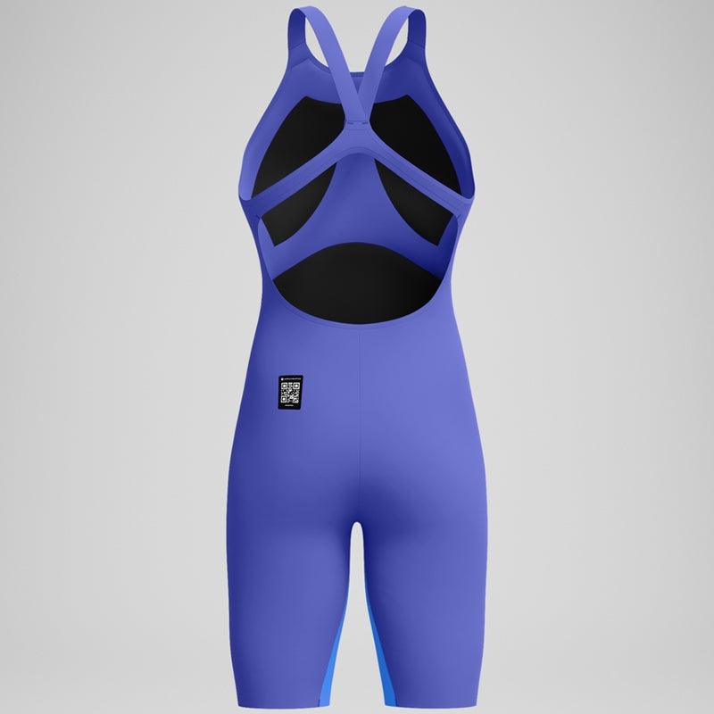 Speedo - Women's Fastskin LZR Pure Valor 2.0 Openback Kneeskin - Purple/Blue