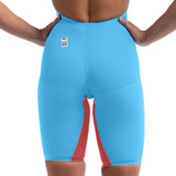 Speedo - Women's Fastskin LZR Pure Valor 2.0 Openback Kneeskin - Blue/Red