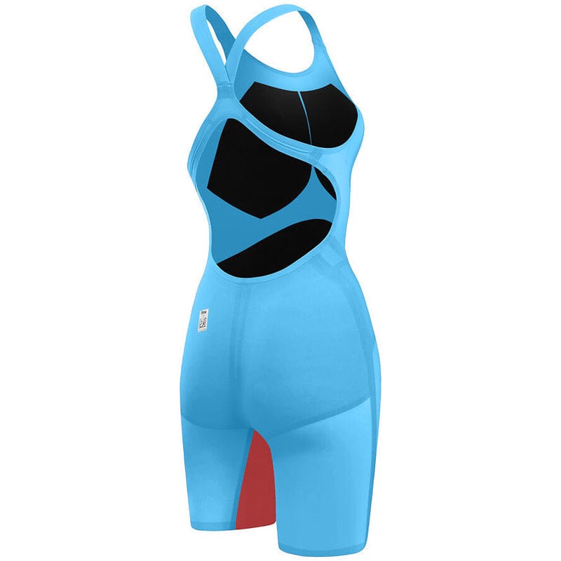 Speedo - Women's Fastskin LZR Pure Valor 2.0 Openback Kneeskin - Blue/Red