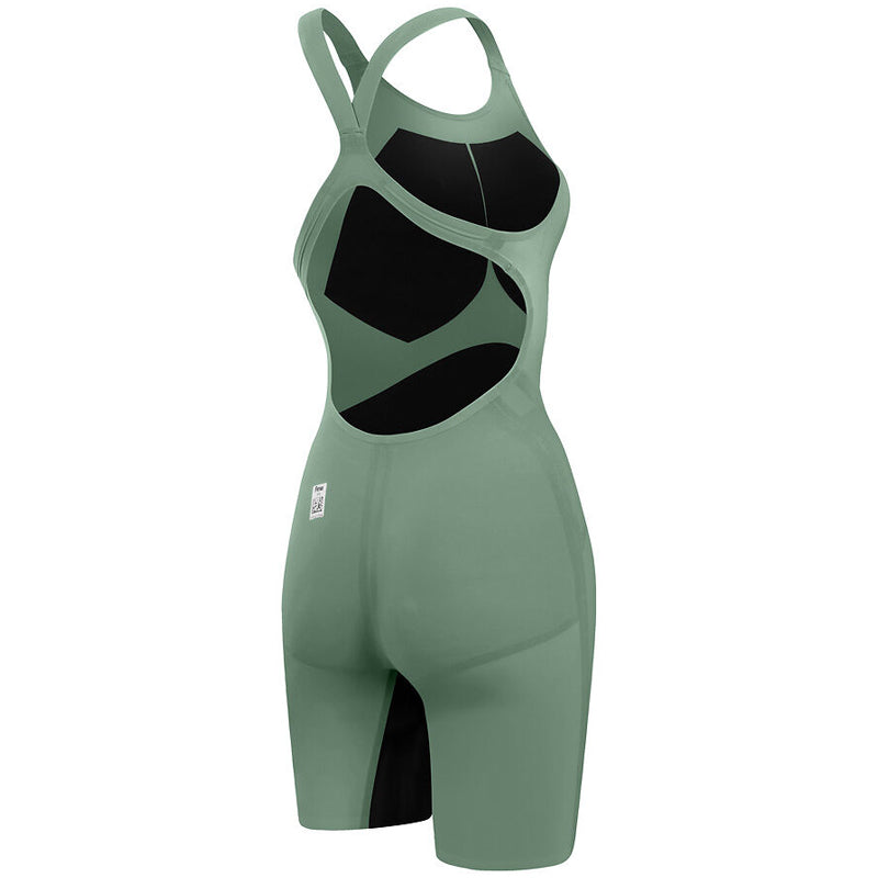 Speedo - Women's Fastskin LZR Pure Valor 2.0 Openback Kneeskin - Green/Black