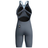 Speedo - Women's Fastskin LZR Pure Valor 2.0 Openback Kneeskin - Grey Lead/Acadia Blue