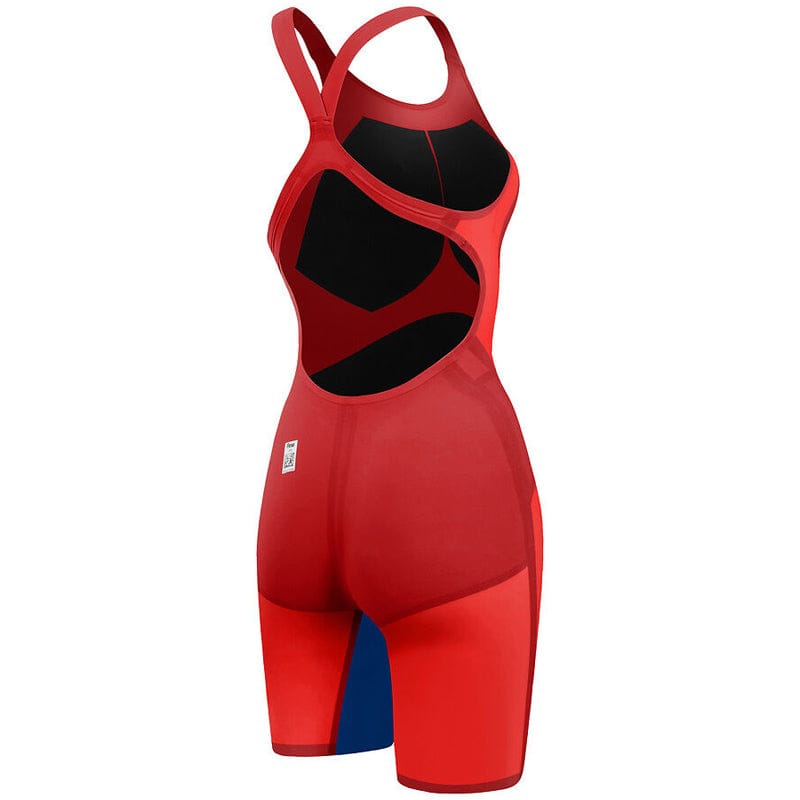 Speedo - Women's Fastskin LZR Pure Valor 2.0 Openback Kneeskin - Red/Blue
