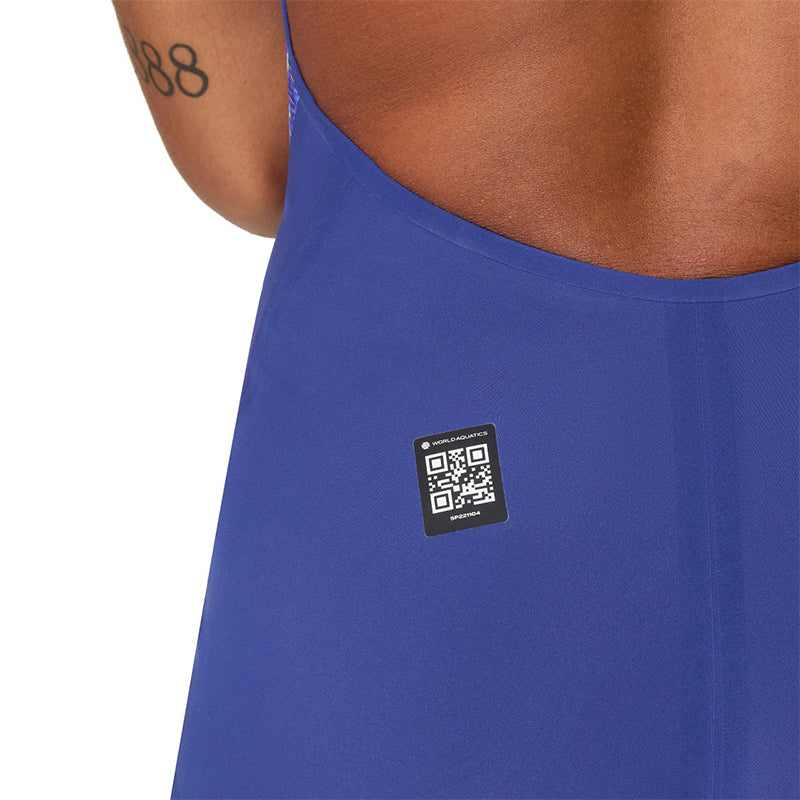 Speedo - Women's Fastskin LZR Pure Valor 2.0 Openback Kneeskin - Noble Navy/Morphosis
