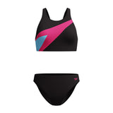 Speedo - Women's Hyperboom Butterfly Back Bikini Set - Anthracite/Margarita Pink