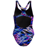 Speedo - Women's Hyperboom Print Medalist Swimsuit - Anthracite