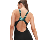 Speedo - Women's HyperBoom Splice Legsuit - Black/Green